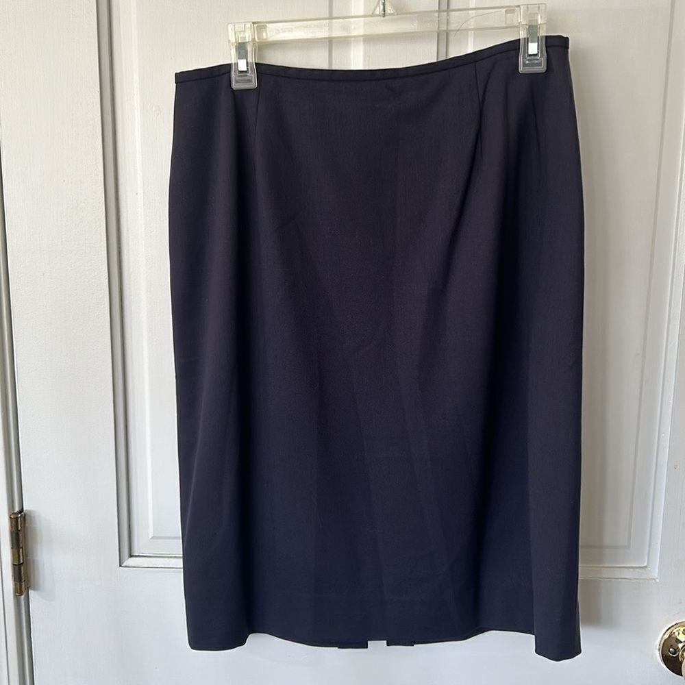 LAYFAYETTE 148 NEW YORK AUBERGINE PENCIL SKIRT